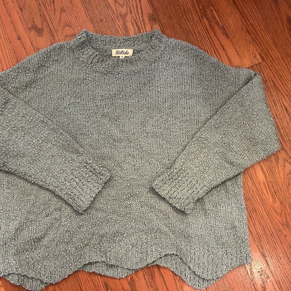 Listicle Sweaters - Listicle Heather Gray Women's Crew Neck Sweater